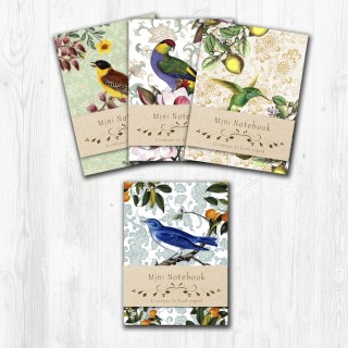 A6 Vintage Bird Notebooks product image